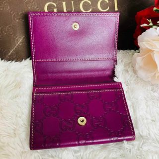 Gucci - 【希少】GUCCI グッチ カードケース 名刺入れ オールレザー GG