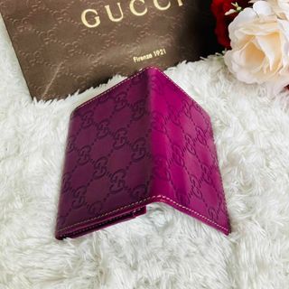 Gucci - 【希少】GUCCI グッチ カードケース 名刺入れ オールレザー GG
