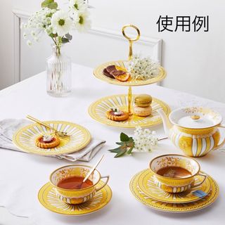 新品 ☆ 廃盤希少 WEDGWOOD イエローリボン カップ&ソーサー 2客