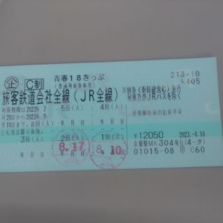 青春18きっぷ（残回数3）(その他)