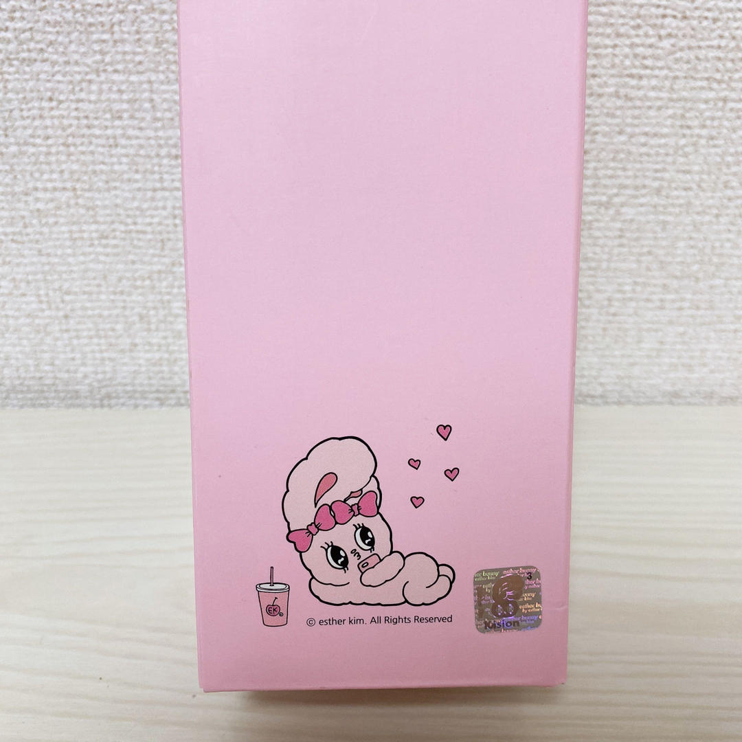 韓国雑貨♡エスターバニー　ワンタッチステンレスタンブラー450ml（ピンク）