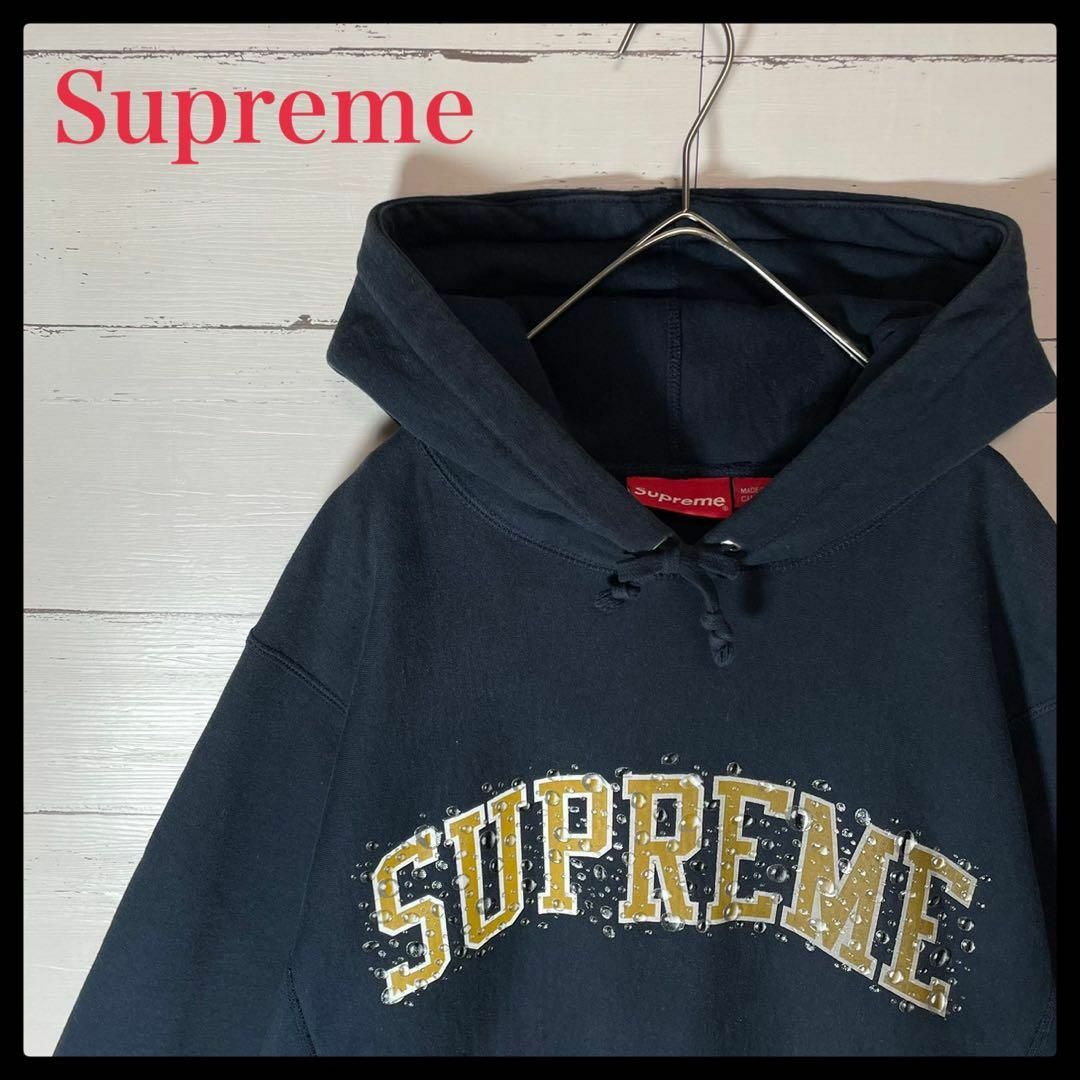 Supreme　アーチロゴパーカー　XLサイズ　ネイビー