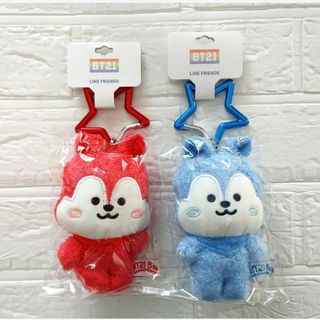 BT21 5周年 レインボーカラーマスコット MANG レッド ブルー イエロー