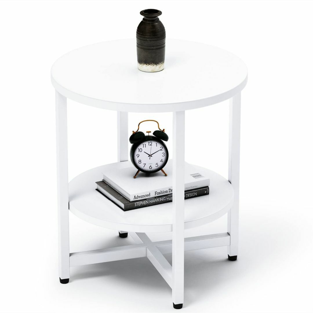 【色: 白い…】ZXD サイドテーブル コーヒー テーブル ベッド リビングサイ