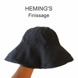 ヘミングス(HEMING'S)の美品　ヘミングス　Finissage　パケットハット　黒(ハット)