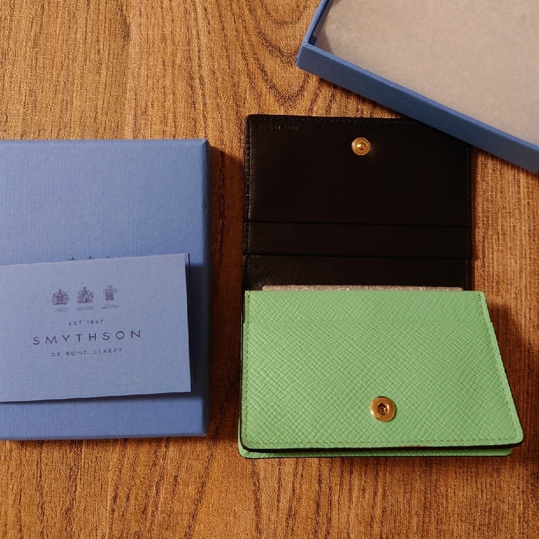 Smythson(スマイソン)の未使用☆SMYTHSON/スマイソンPanamaパナマレザーカードケースPMA☆ レディースのファッション小物(名刺入れ/定期入れ)の商品写真