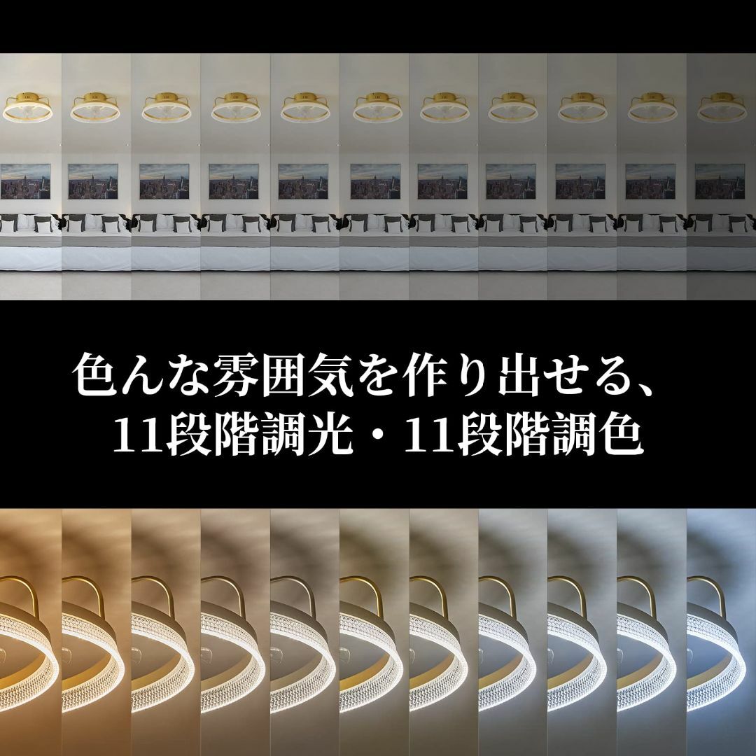 シーリングファン 360°スイング機能搭載 シーリングファンライト