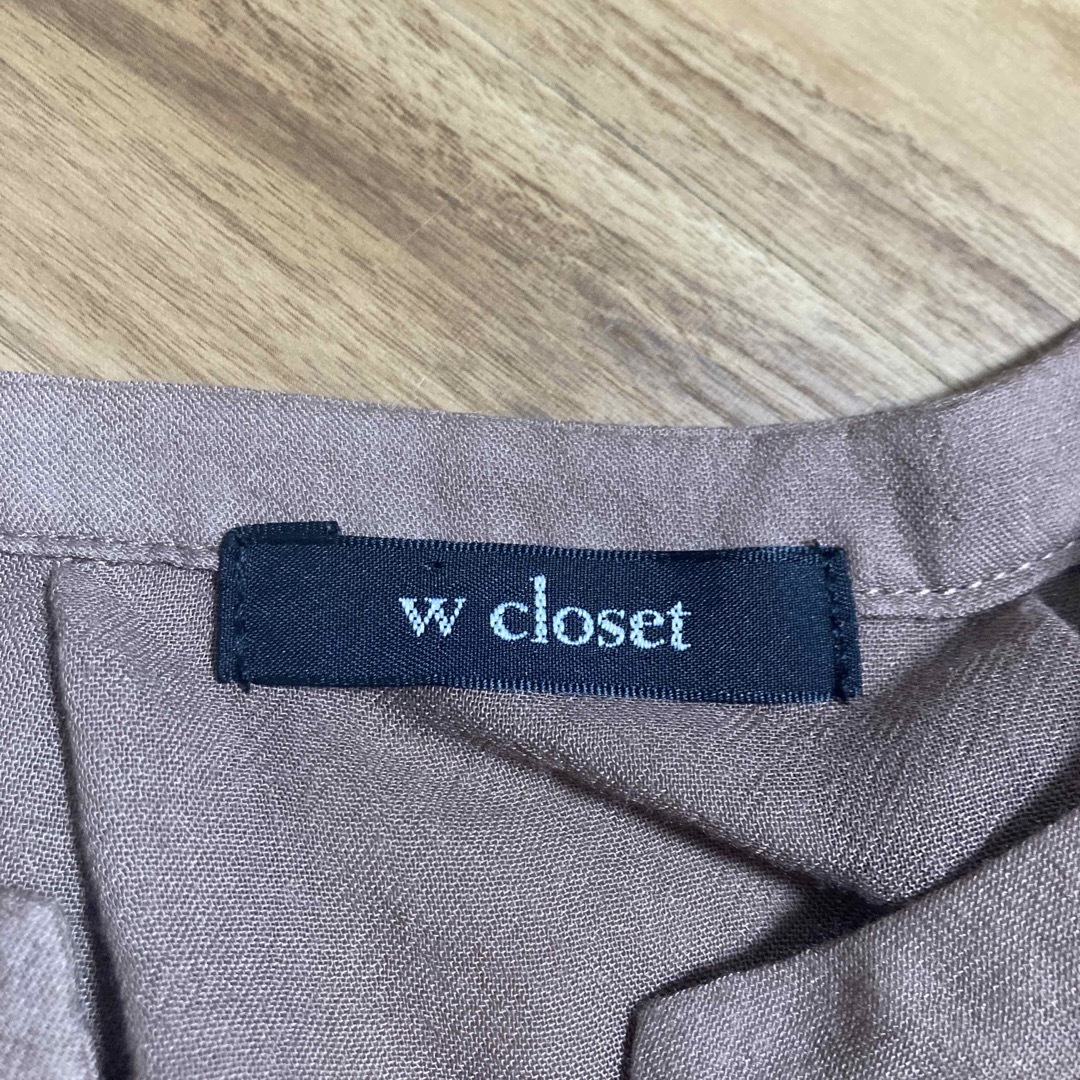 w closet(ダブルクローゼット)のブラウス　w closet レディースのトップス(シャツ/ブラウス(半袖/袖なし))の商品写真