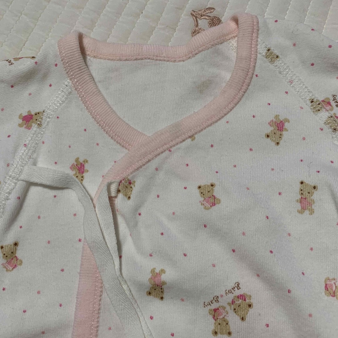 【値下げ】低出生体重　ベビー用　肌着２枚セット キッズ/ベビー/マタニティのベビー服(~85cm)(肌着/下着)の商品写真