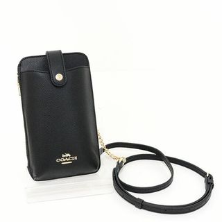 コーチ(COACH)のコーチ COACH フォーン クロスボディ レザー ブラック C6884 スマホフォショルダー アウトレット専用商品 未使用品(その他)