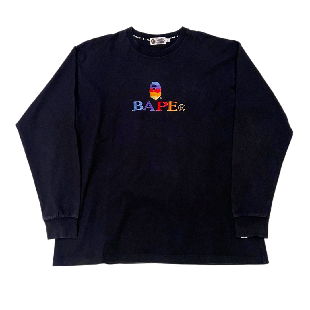 状態希少★A BATHING APE® アベイシングエイプ ロゴスウェットシャツ