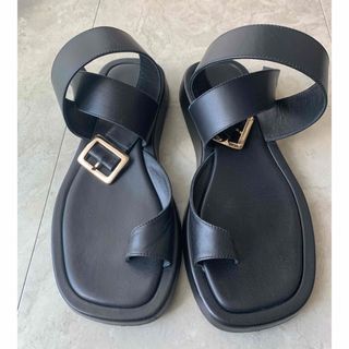 DEUXIEME CLASSE - ジアボルギーニ LEATHER ANKLE STRAP サンダルの
