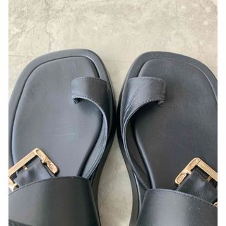 DEUXIEME CLASSE - ジアボルギーニ LEATHER ANKLE STRAP サンダルの