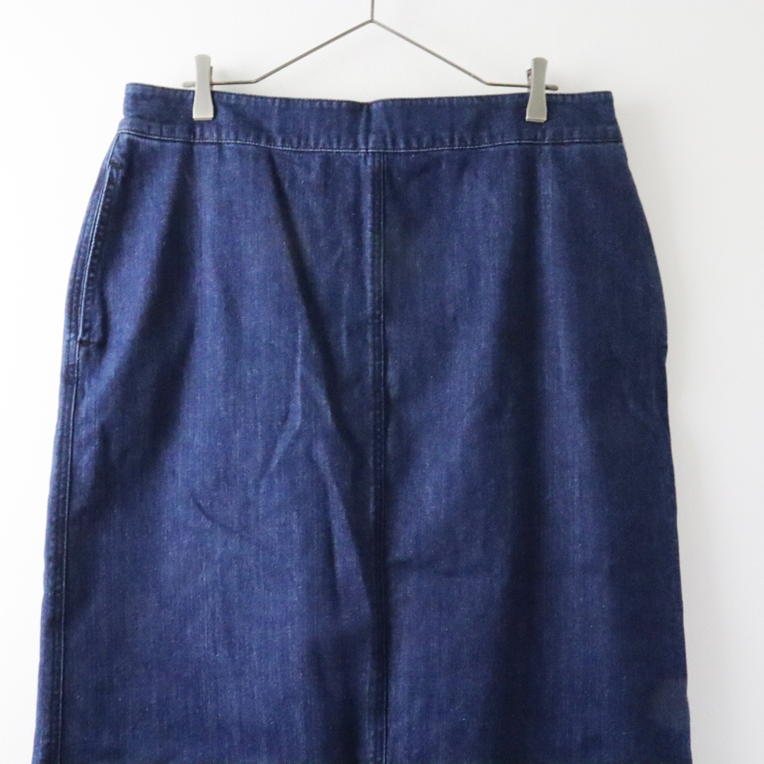 アイシービー オンワード樫山 ICB 美品 2021SS 大きいサイズ Denim スカート 48/ブルー インディゴ【2400013480406】 3