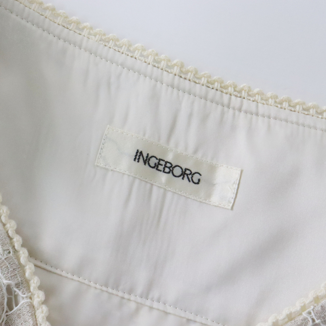 INGEBORG - インゲボルグ INGEBORG 美品 総レーススカート 4(11 INGEBORG - インゲボルグ INGEBORG 美品 総レーススカート 4(11