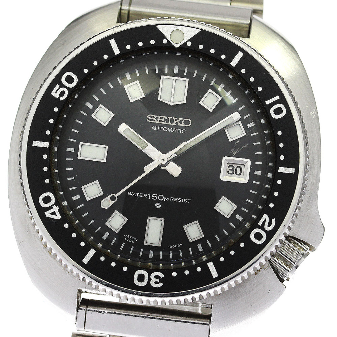 セイコー SEIKO 6105-8110 セカンドダイバー デイト ヴィンテージ 自動巻き メンズ _765135