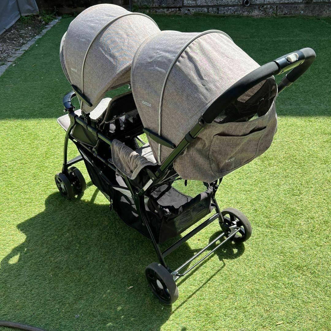 カトージ タンデムストローラー 2人乗りベビーカー 軽量9.5Kg 50cm