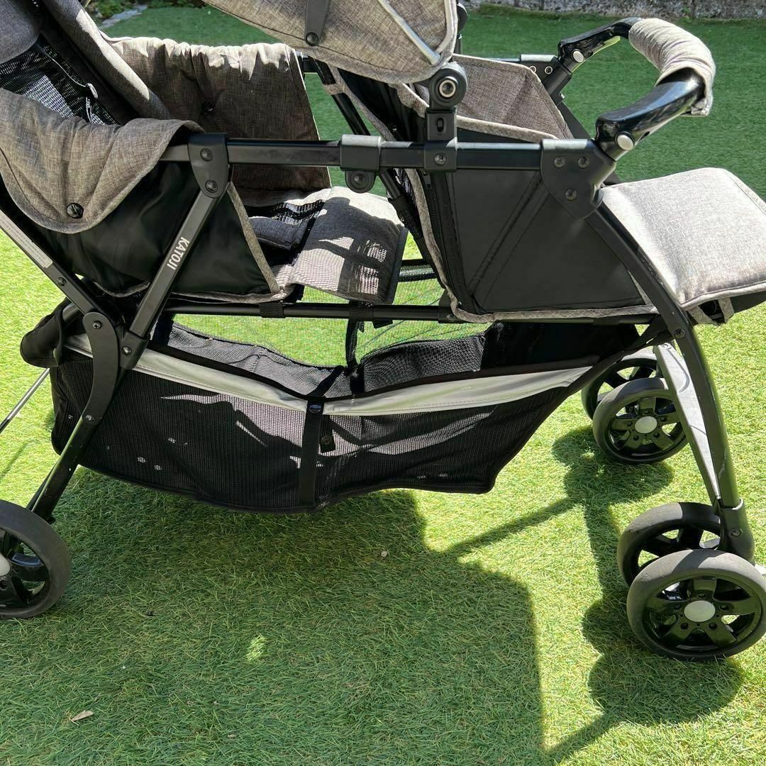 カトージ タンデムストローラー 2人乗りベビーカー 軽量9.5Kg 50cm