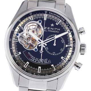 ベルト訳あり ゼニス ZENITH 03.2042.4061 エルプリメロ クロノマスター ブティックエディション 自動巻き メンズ 箱・保証書付き_713899【ev20】