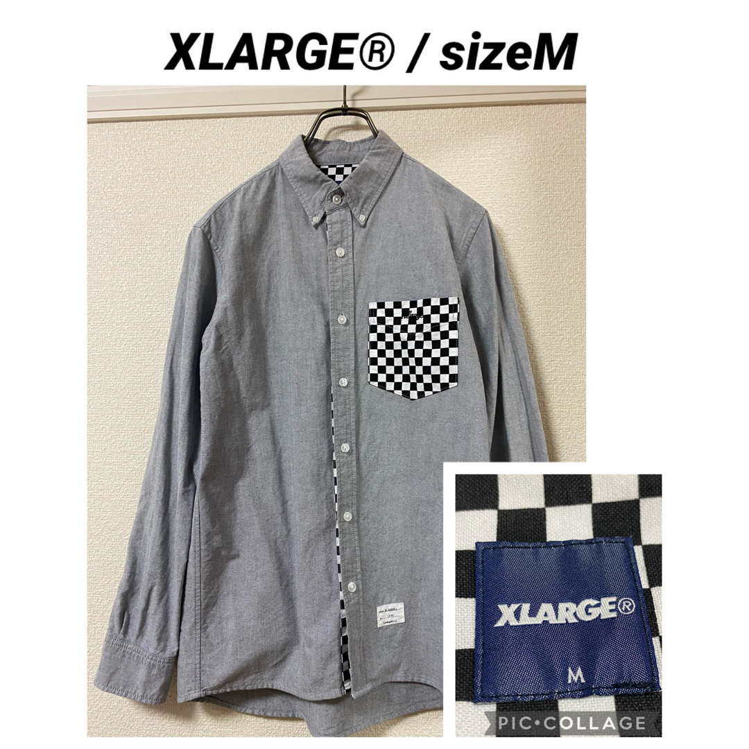 XLARGE(エクストララージ)のXLARGE®️ポイントチェックがかわいい【24時間以内匿名配送】 メンズのトップス(シャツ)の商品写真