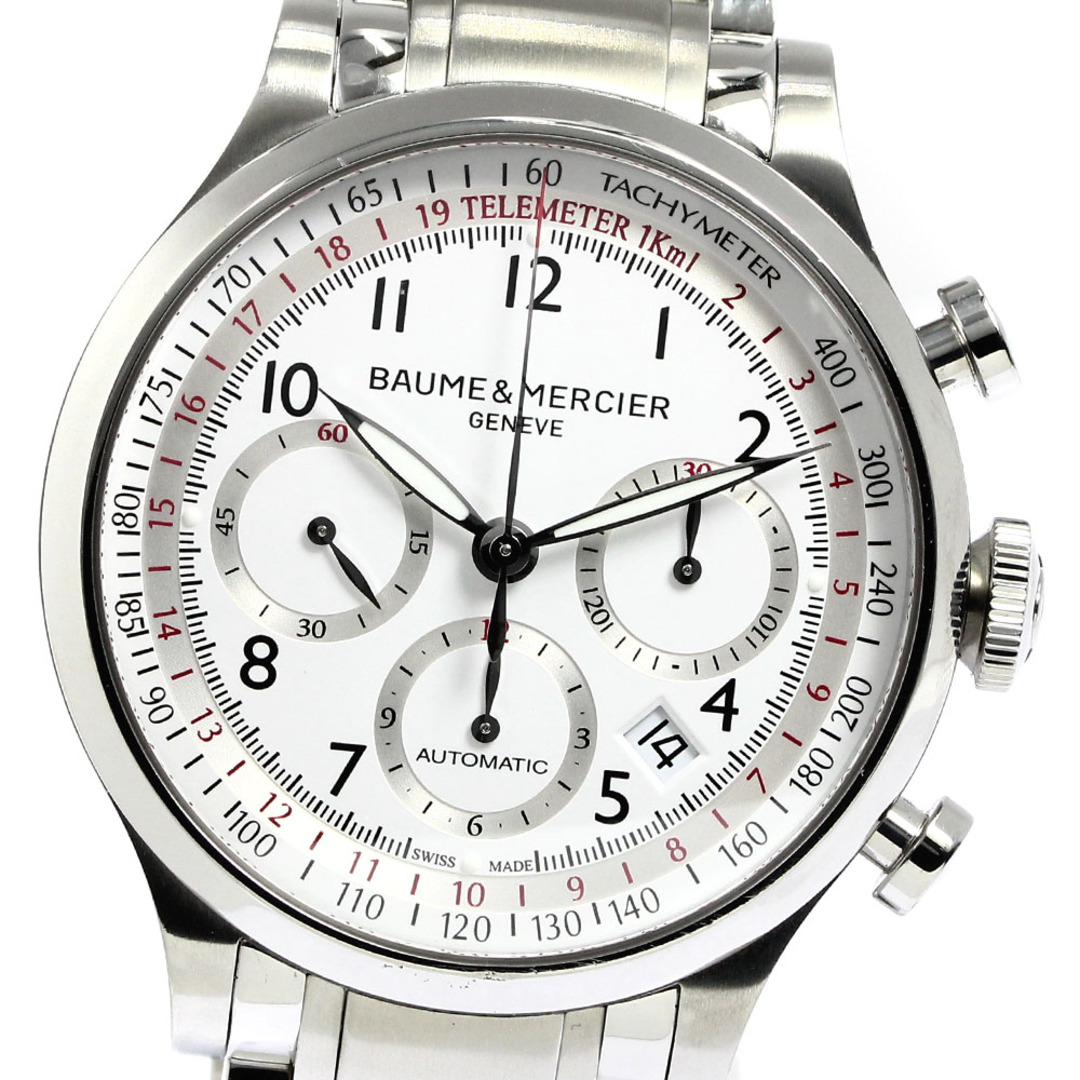 BAUME&MERCIER(ボームエメルシエ)のボーム＆メルシェ Baume & Mercier MOA10061/65726 ケープランド クロノグラフ デイト 自動巻き メンズ 良品 保証書付き_761577 メンズの時計(腕時計(アナログ))の商品写真