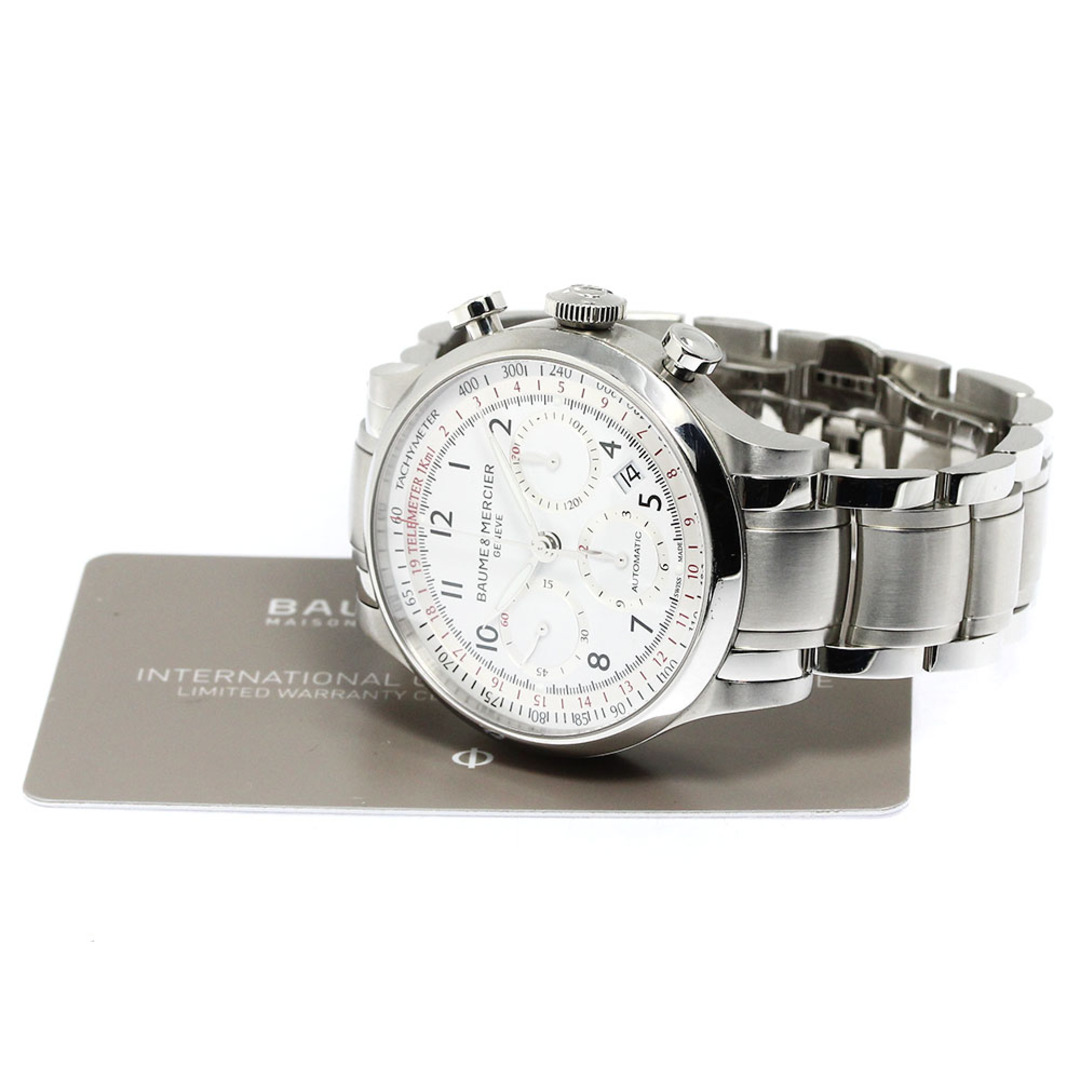 BAUME&MERCIER(ボームエメルシエ)のボーム＆メルシェ Baume & Mercier MOA10061/65726 ケープランド クロノグラフ デイト 自動巻き メンズ 良品 保証書付き_761577 メンズの時計(腕時計(アナログ))の商品写真