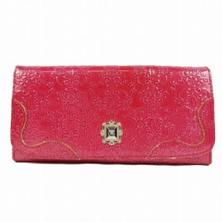 アナスイ(ANNA SUI)のアナスイ ANNA SUI ルーミー 口金 フラップ 長財布 総柄 エンボス(財布)