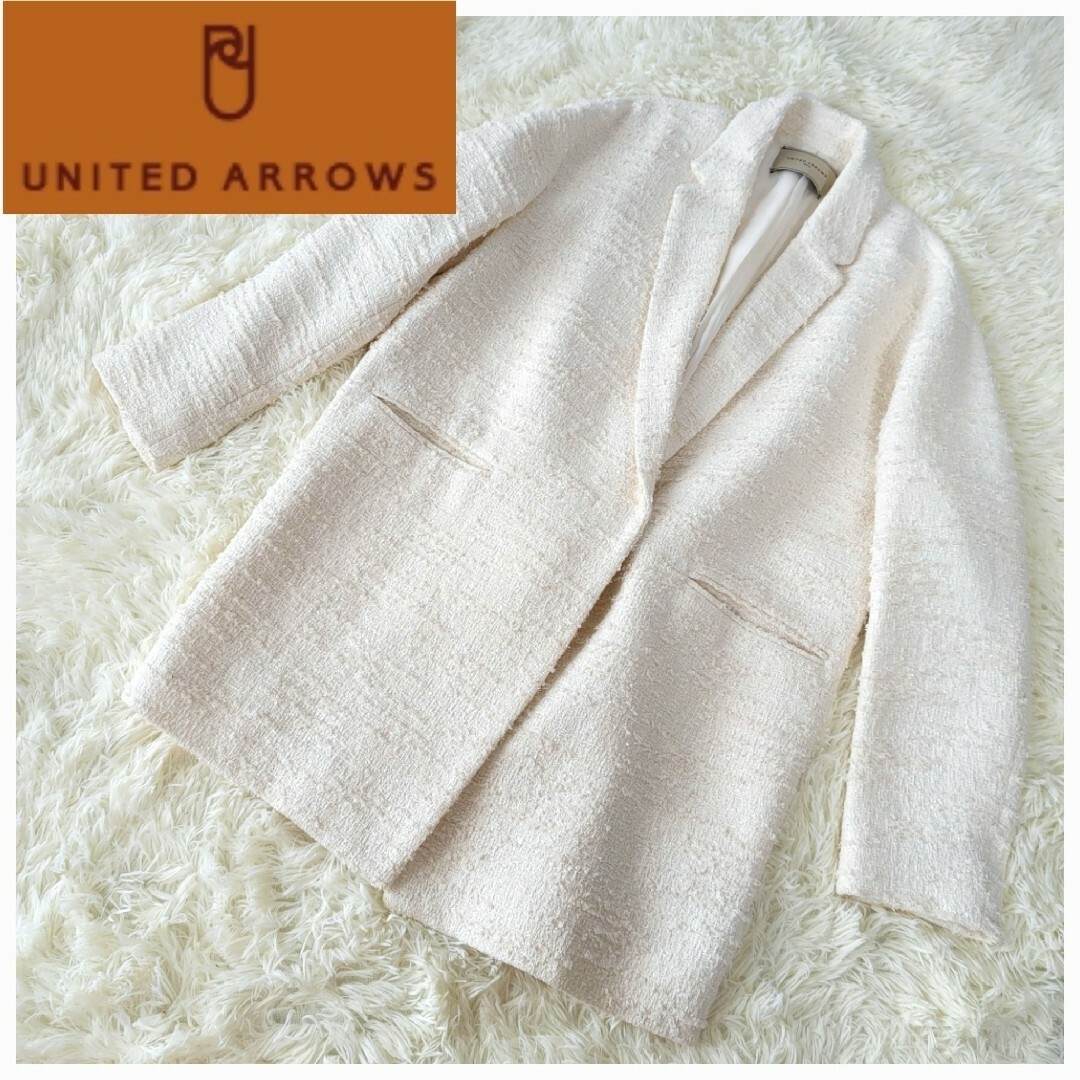 UNITED ARROWS オーバーサイズ ツイードジャケット 38 - テーラード ...