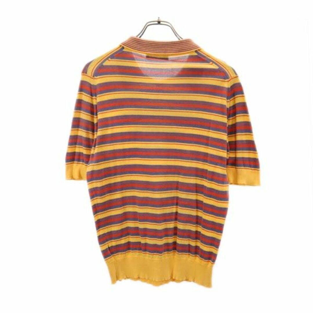 JOHN SMEDLEY - ジョンスメドレー 英国製 ボーダー 半袖 ポロシャツ XS