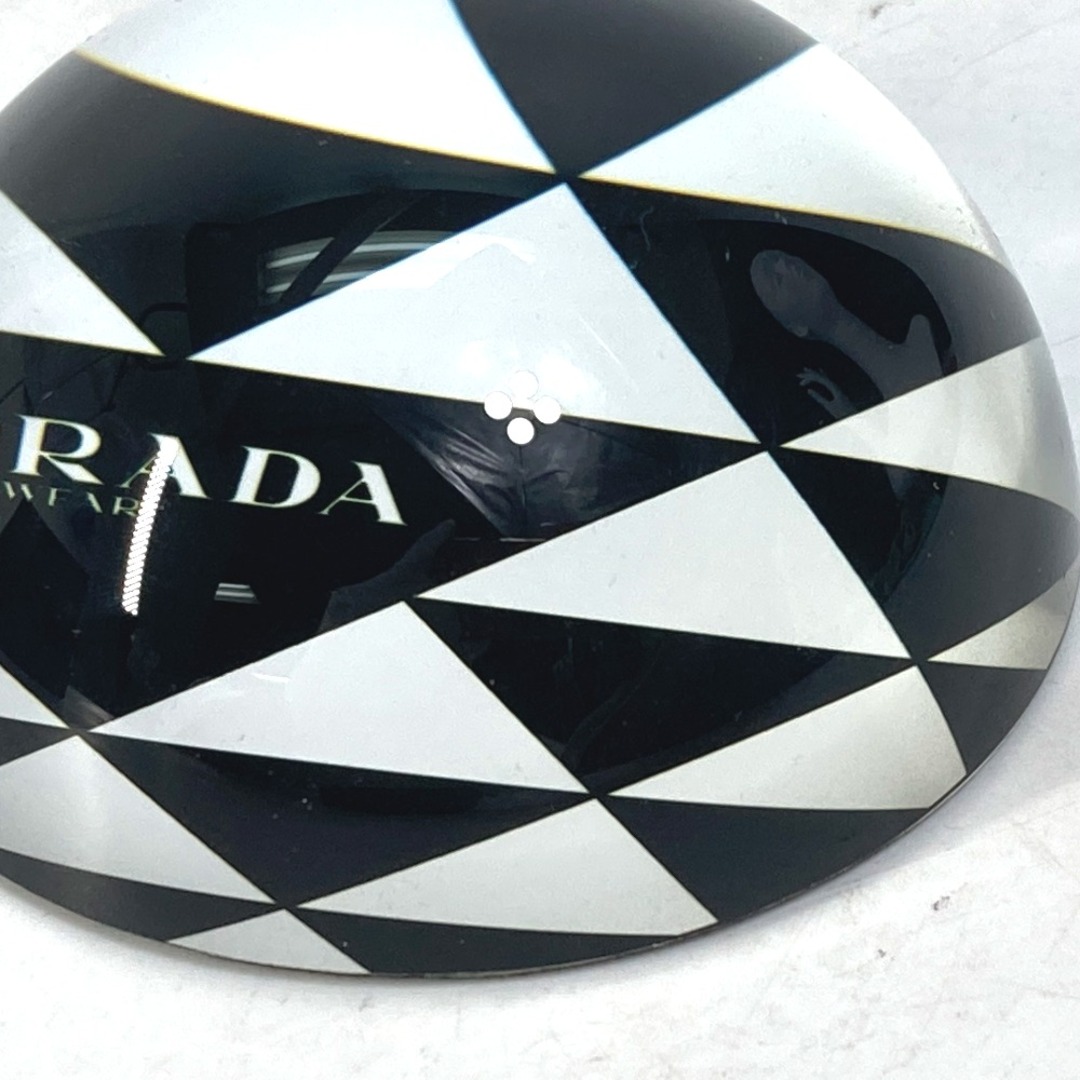 PRADA(プラダ)のプラダ PRADA ロゴ 文鎮 インテリア ステーショナリー ペーパーウェイト ガラス ホワイト 未使用 メンズのファッション小物(手帳)の商品写真