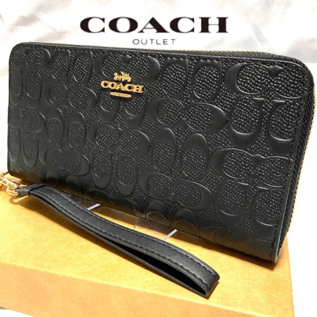 COACH - 贈り物にも☆コーチ 財布 人気の本革シグネチャー メンズ