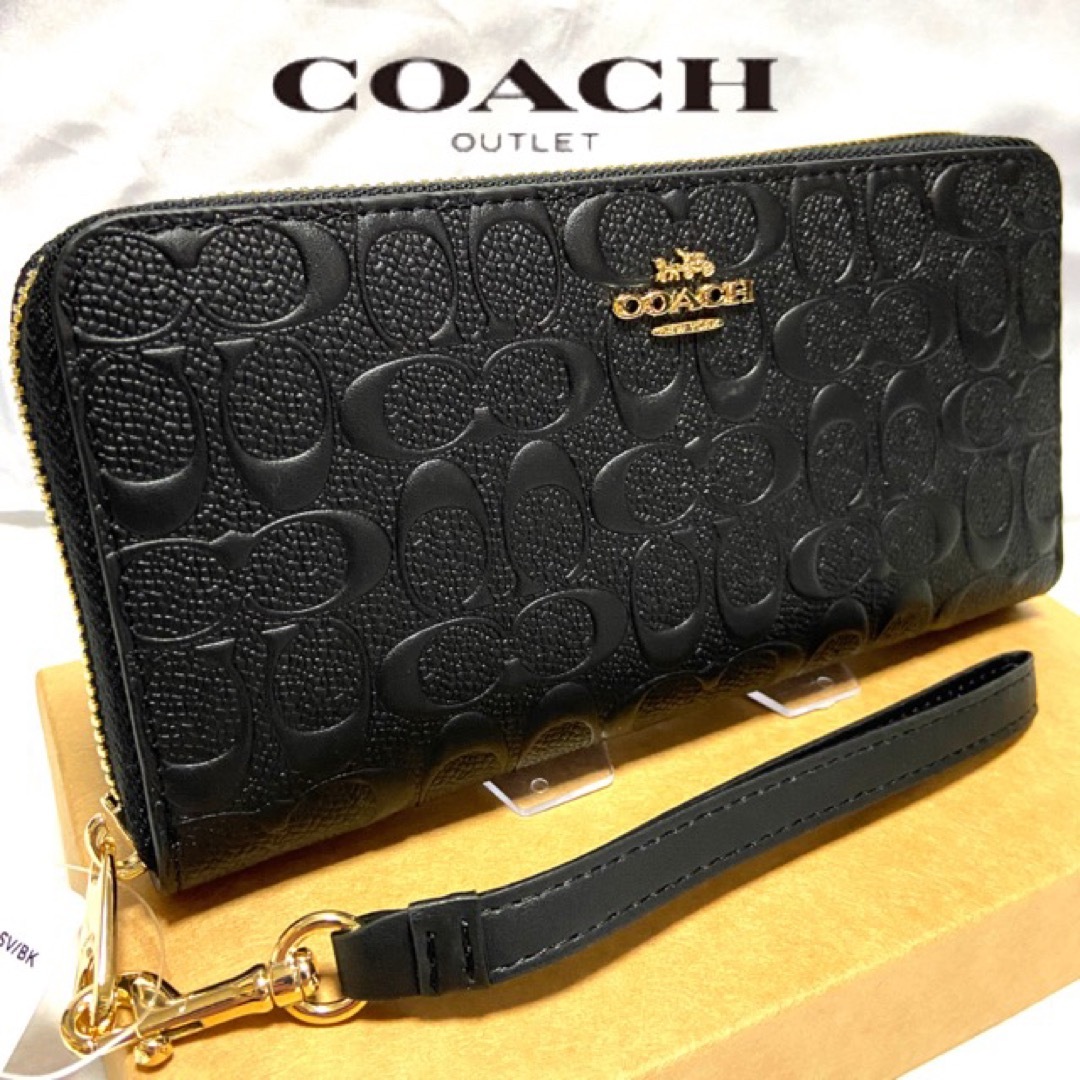 COACH - 贈り物にも☆コーチ 財布 人気の本革シグネチャー メンズ