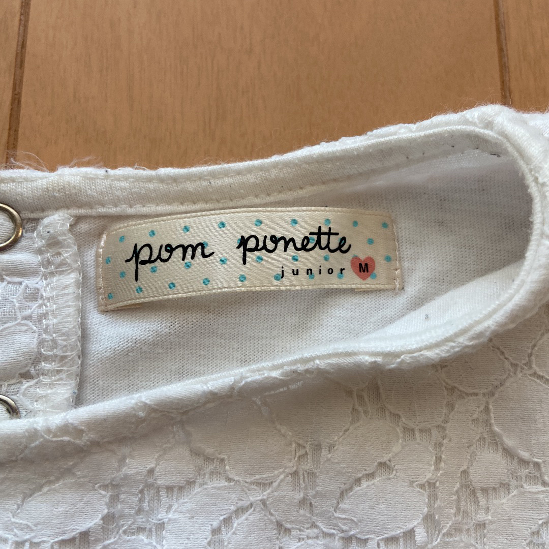 pom ponette(ポンポネット)のpom ponette ポンポネット  Tシャツ（150㎝）白 キッズ/ベビー/マタニティのキッズ服女の子用(90cm~)(Tシャツ/カットソー)の商品写真