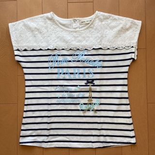 ポンポネット(pom ponette)のpom ponette ポンポネット  Tシャツ（150㎝）白(Tシャツ/カットソー)