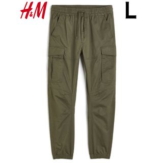 エイチアンドエム(H&M)の新品 H&M カーゴパンツ カーキグリーン L(ワークパンツ/カーゴパンツ)