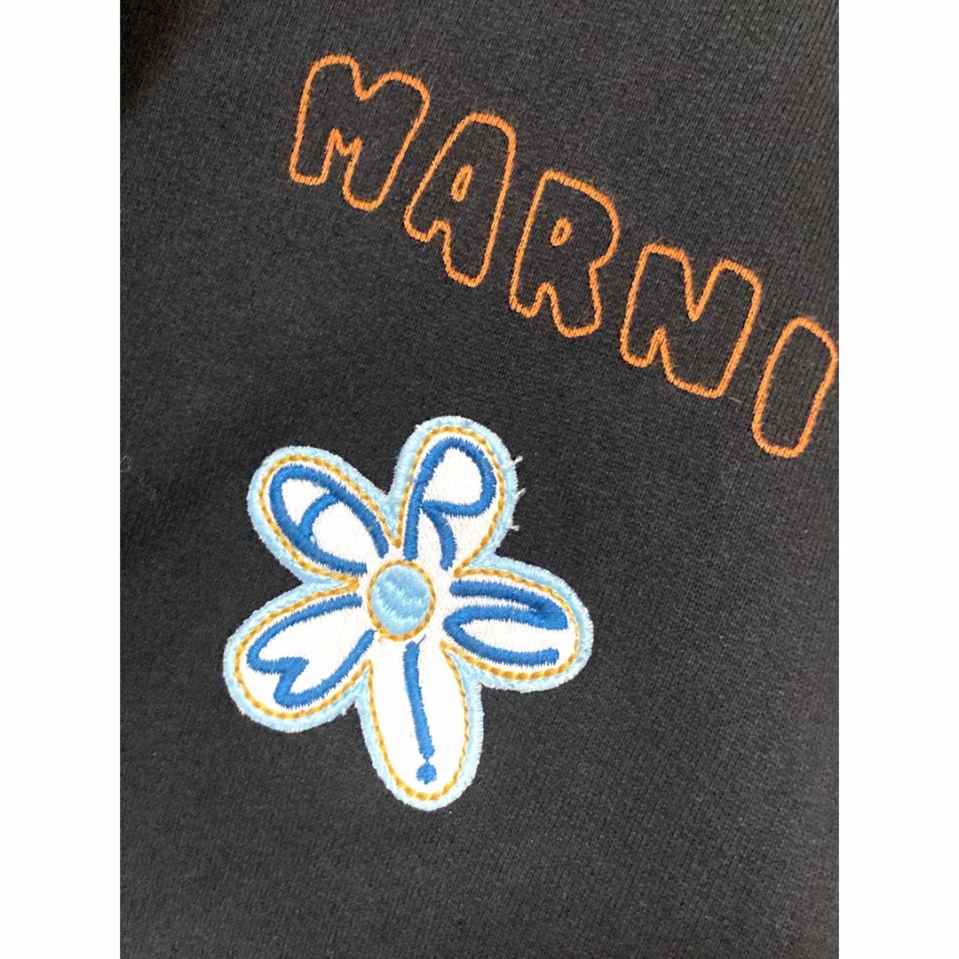 マルニ　ロゴ　バックプリント　刺繍　パーカー　ビッグシルエット　メンズ　ニット