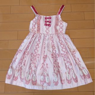 シャーリーテンプル(Shirley Temple)の新品シャーリーテンプル120 トゥシューズJSK ピンク(ワンピース)