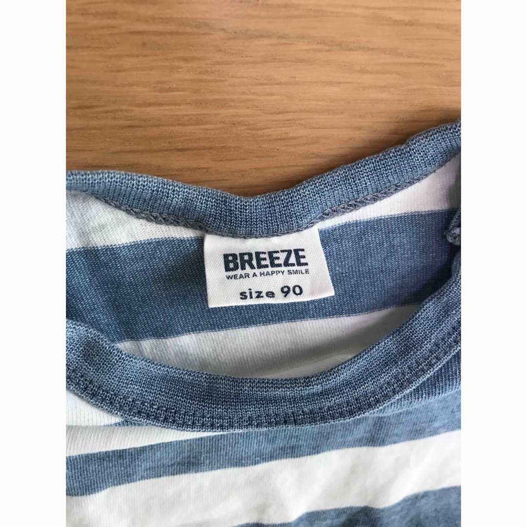BREEZE(ブリーズ)のボーダー Tシャツ　BREEZE 90センチ キッズ/ベビー/マタニティのキッズ服男の子用(90cm~)(Tシャツ/カットソー)の商品写真