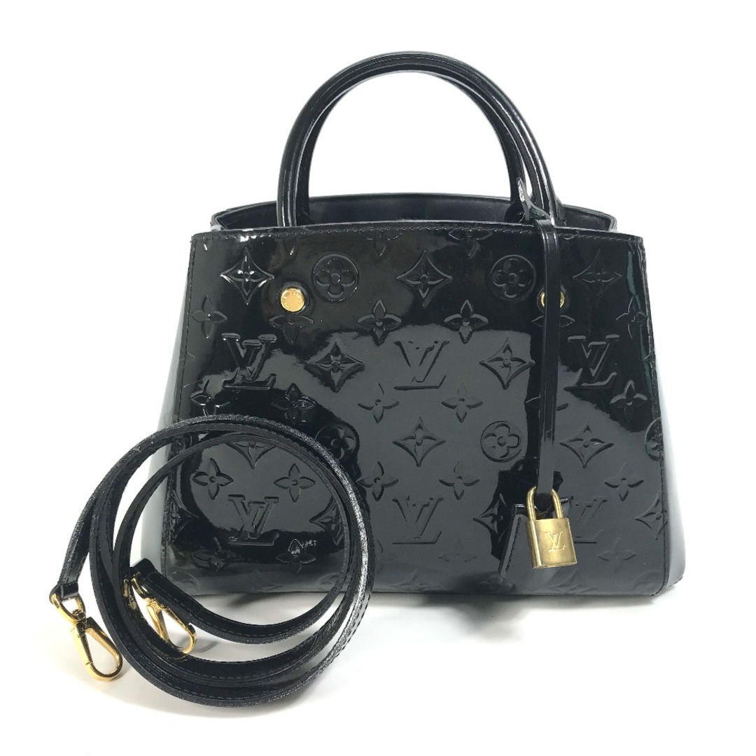 ルイヴィトン LOUIS VUITTON モンテーニュBB M50171 モノグラムヴェルニ カバン 2WAY ショルダーバッグ 斜め掛け ハンドバッグ モノグラムヴェルニ ノワール ブラック