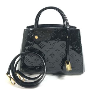 ルイヴィトン(LOUIS VUITTON)のルイヴィトン LOUIS VUITTON モンテーニュBB M50171 モノグラムヴェルニ カバン 2WAY ショルダーバッグ 斜め掛け ハンドバッグ モノグラムヴェルニ ノワール ブラック(ハンドバッグ)