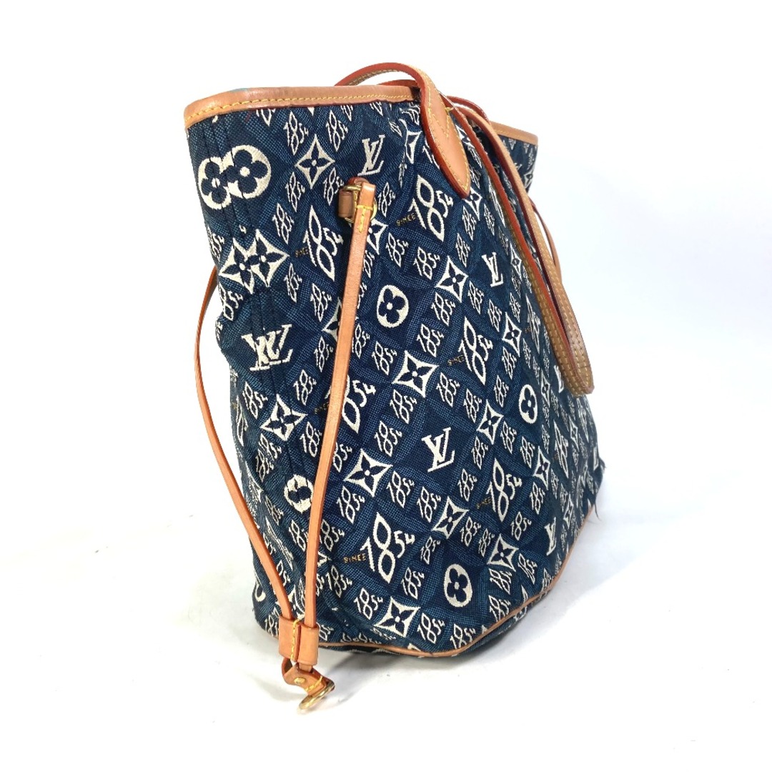 ルイヴィトン LOUIS VUITTON ネヴァーフルMM M57484 モノグラムジャカード ポーチ付き SINCE1854 ショルダーバッグ トートバッグ ジャガード ネイビー