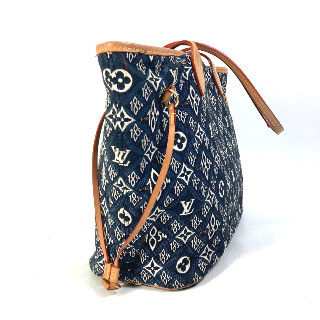 ルイヴィトン LOUIS VUITTON ネヴァーフルMM M57484 モノグラムジャカード ポーチ付き SINCE1854 ショルダーバッグ トートバッグ ジャガード ネイビー