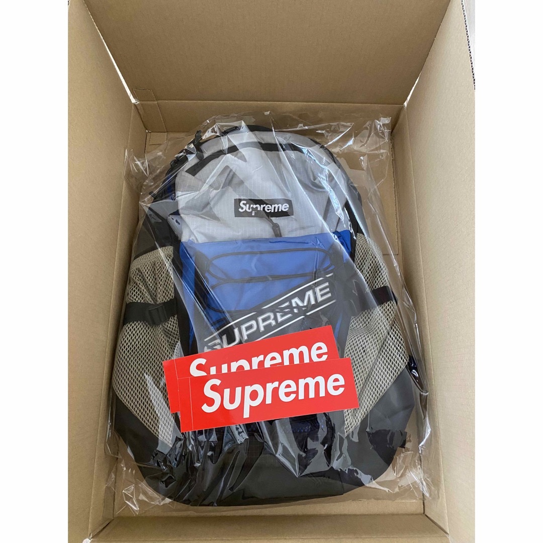 Supreme Backpack BLUE 2023FW オンライン購入品-