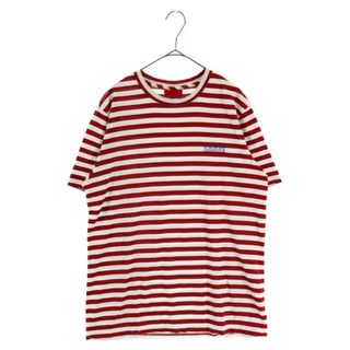 ヒューゴボス(HUGO BOSS)のHUGO BOSS ヒューゴボス ボーダー柄 半袖Tシャツ カットソー レッド/ホワイト(Tシャツ/カットソー(半袖/袖なし))