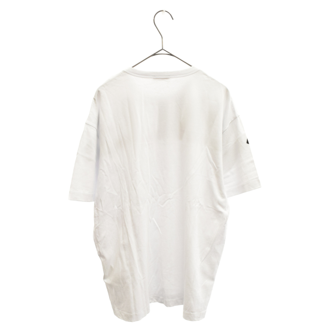 MONCLER(モンクレール)のMONCLER モンクレール MAGLIA T-SHIRT ブラウザロゴプリント コットン 半袖Tシャツ ホワイト F10918C70410 8390T メンズのトップス(Tシャツ/カットソー(半袖/袖なし))の商品写真