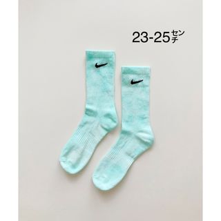 ナイキ(NIKE)のNIKE タイダイソックス グリーン② 23~25㎝(ソックス)