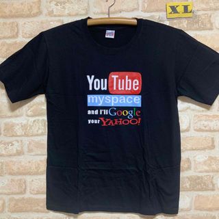 YouTube  Google Yahoo   Tシャツ　XL ヤフー　グーグル(Tシャツ/カットソー(半袖/袖なし))