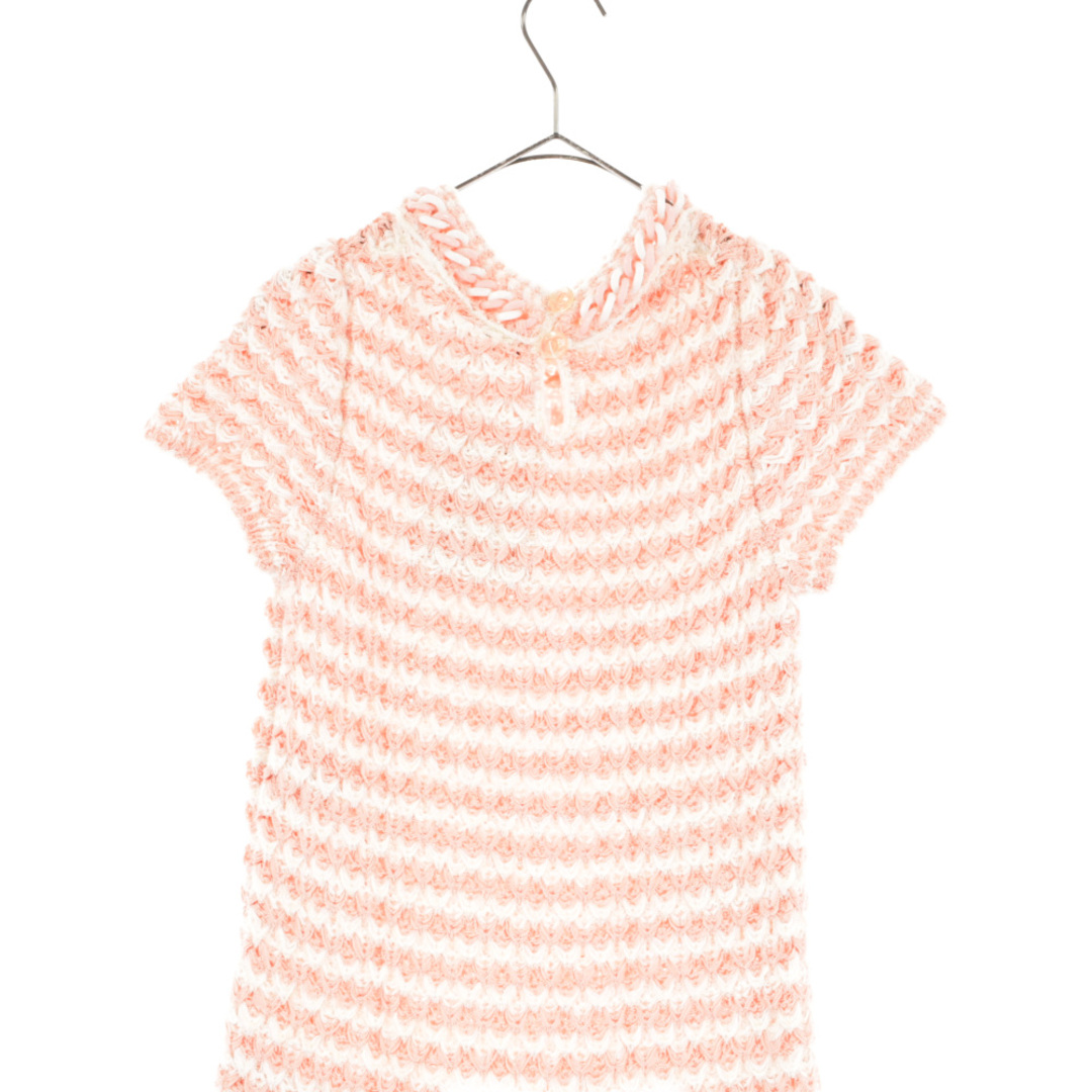 CHANEL - CHANEL シャネル 編み込みチェーンワンピース ボーダー半袖