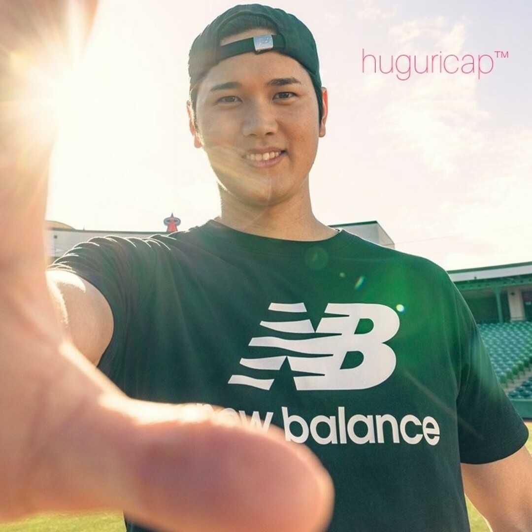 New Balance(ニューバランス)のNew Balance 大谷翔平選手着用 スタックドロゴ Tシャツ ブラック M スポーツ/アウトドアの野球(ウェア)の商品写真