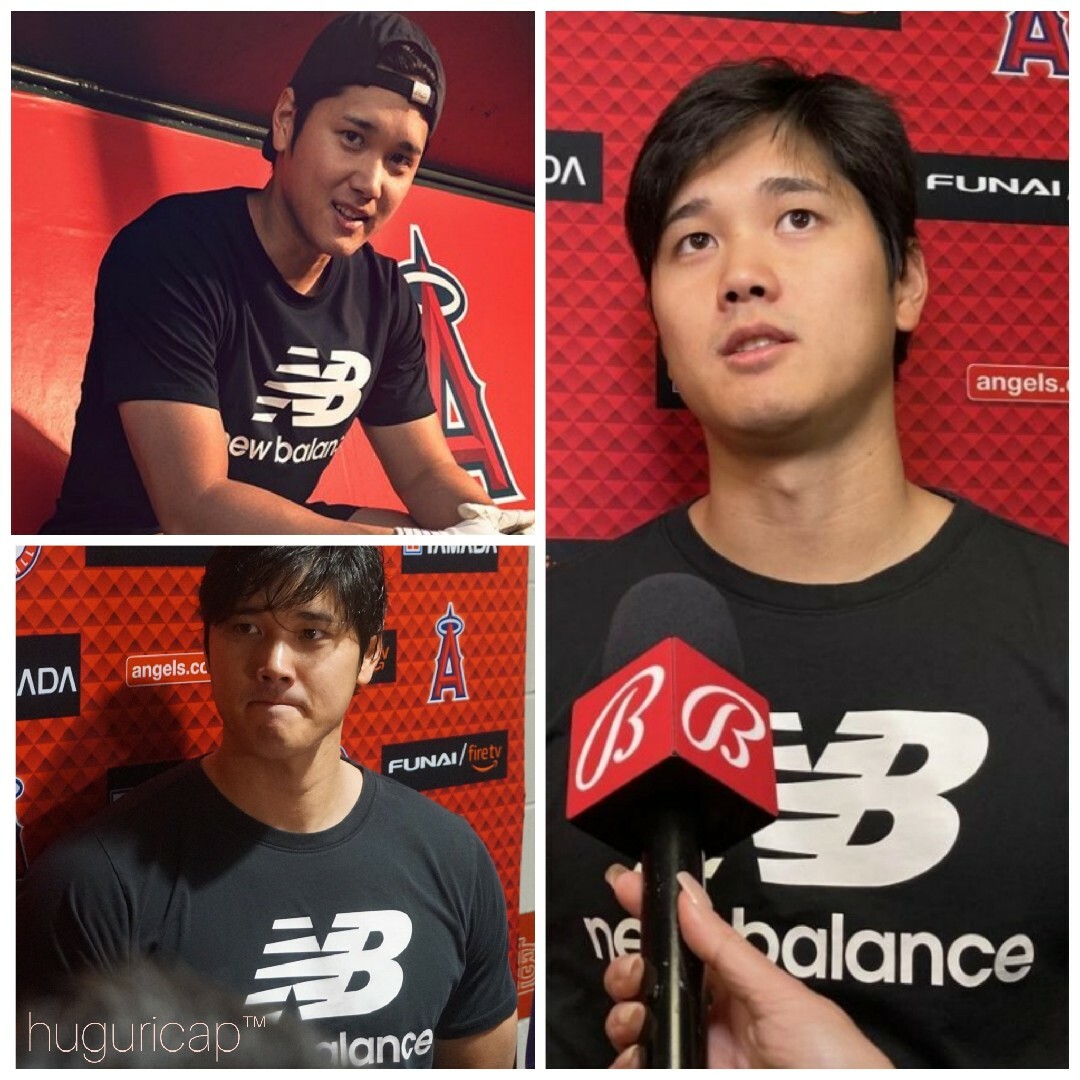 New Balance(ニューバランス)のNew Balance 大谷翔平選手着用 スタックドロゴ Tシャツ ブラック M スポーツ/アウトドアの野球(ウェア)の商品写真